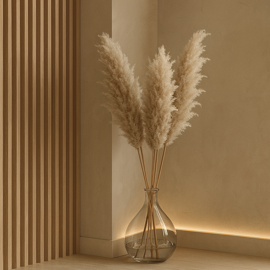 MICHELLE - VASE + PAMPAS SET