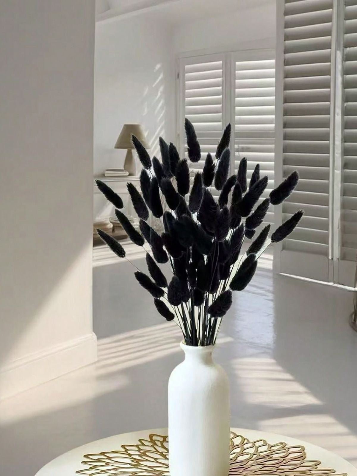 LAGURUS - DRIED FLOWERS - BLACK LAGURUS