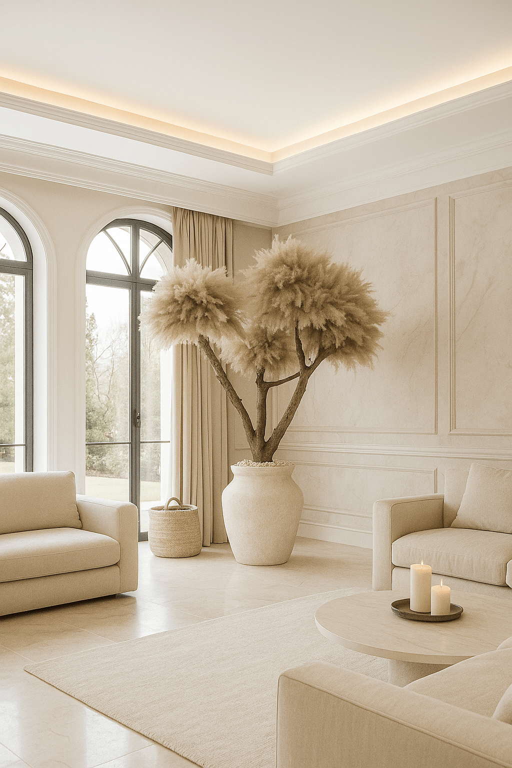 OLIVE BLOSSOM - PAMPAS GRASS TREE - HOME DECOR - PAMPASKONING