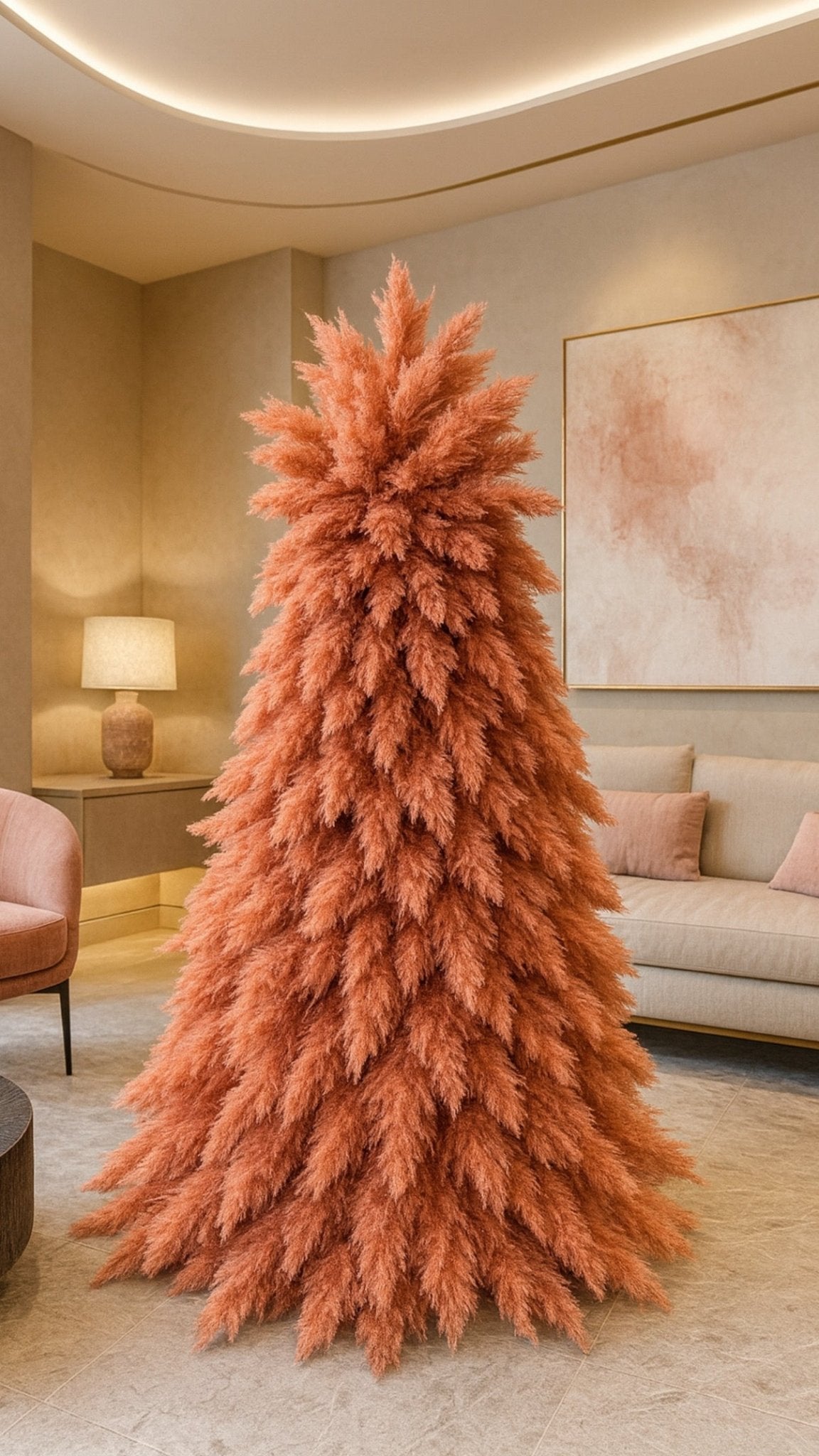 PINK XTREE - PAMPAS GRASS CHRISTMAS TREE - HOME DECOR - PAMPASKONING