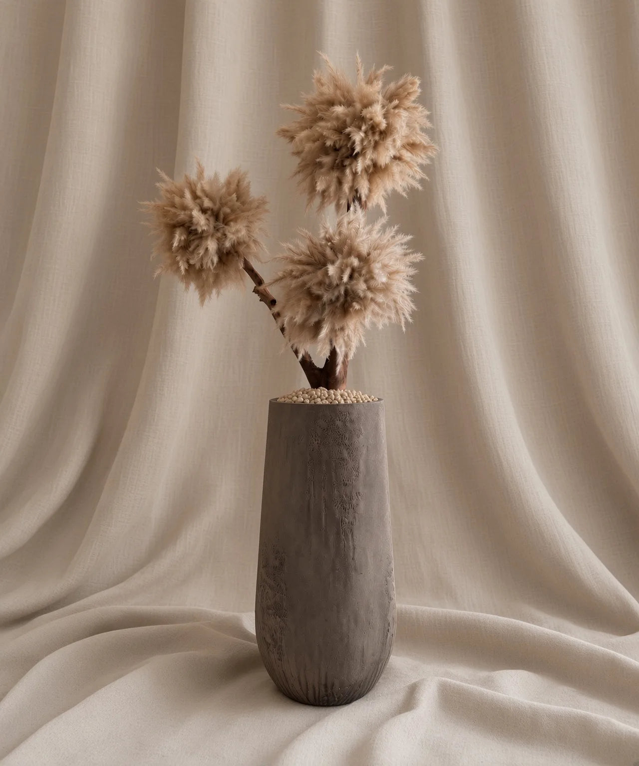 LARGE PAMPASTREE - OYSTER BROWN