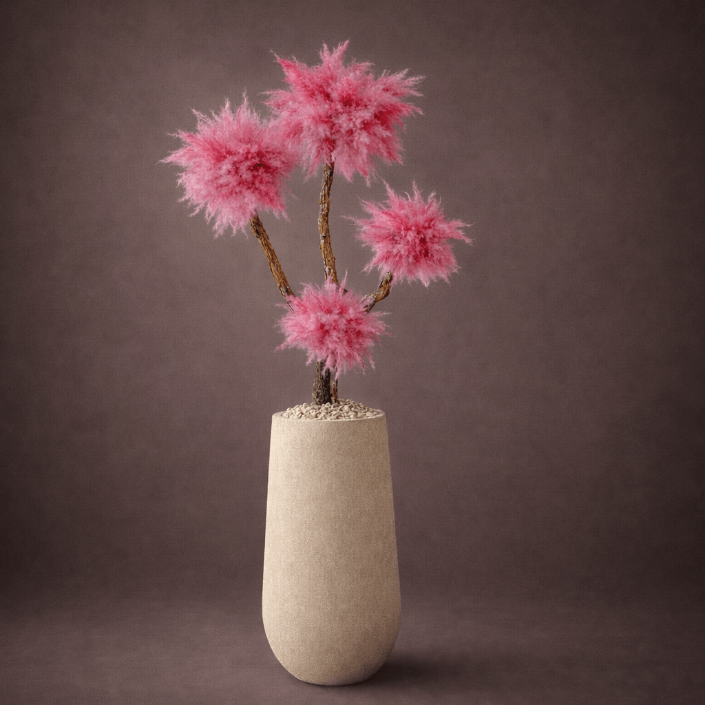 KIKI BLOSSOM TREE - UNIQUE INTERIOR DECOR - pink pampas tree - PAMPASKONING