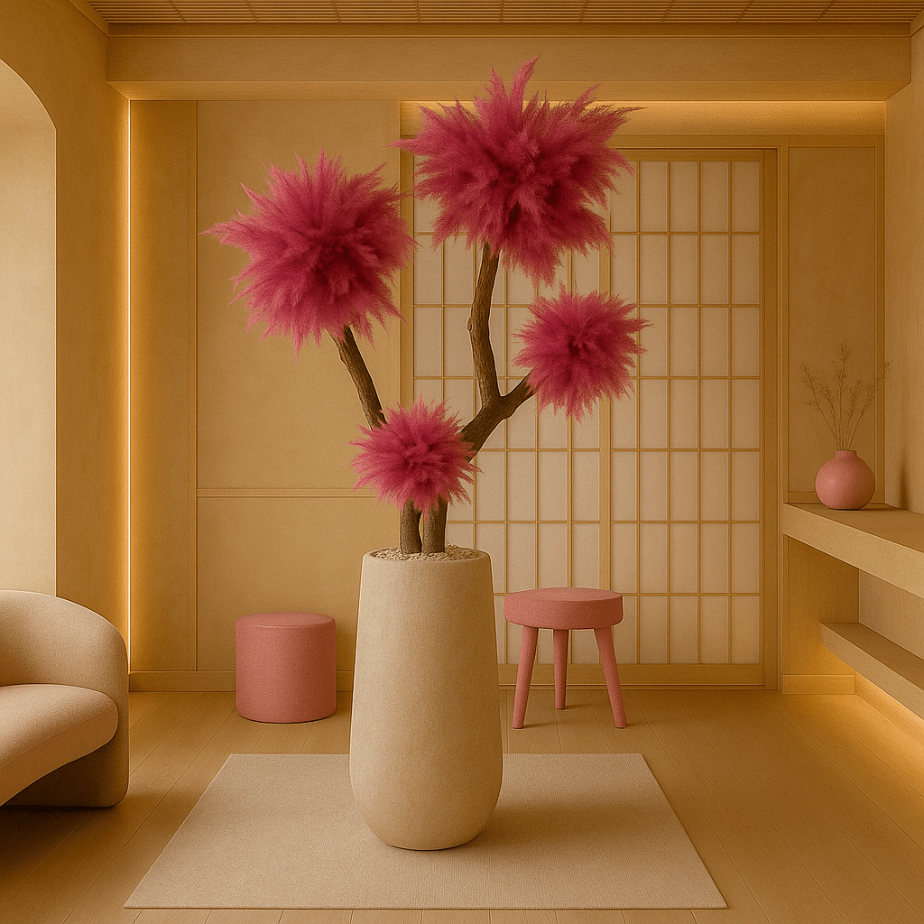 KIKI BLOSSOM TREE - UNIQUE INTERIOR DECOR - pink pampas tree - PAMPASKONING