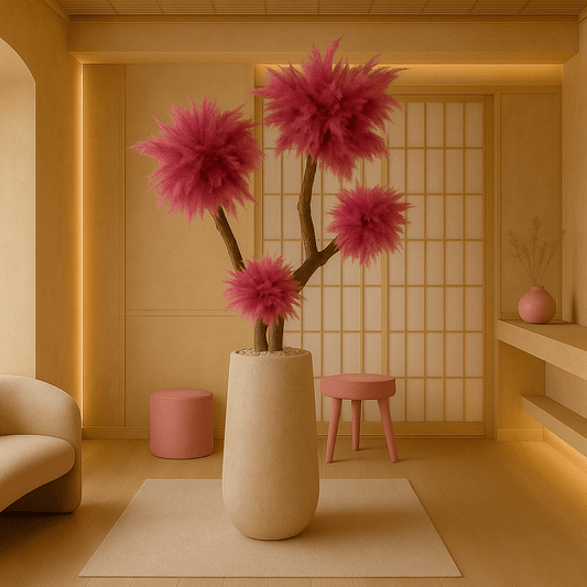 KIKI BLOSSOM TREE - UNIQUE INTERIOR DECOR - pink pampas tree - PAMPASKONING